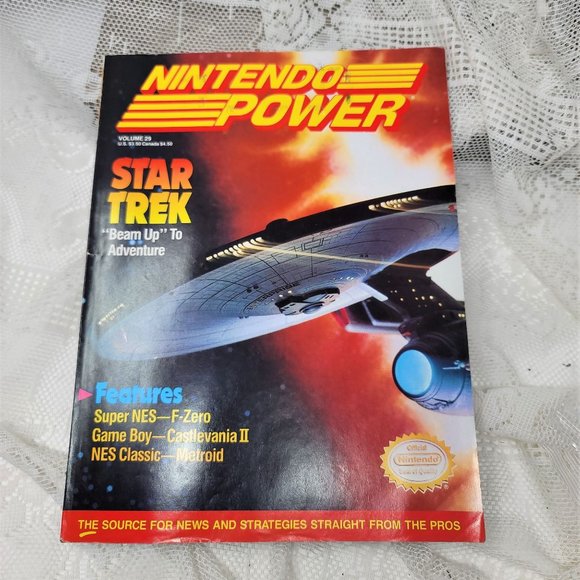 1991 Nintendo Power Magazine Vol. #29 October SNES Star Trek, Flintstones Poster - Picture 2 of 4